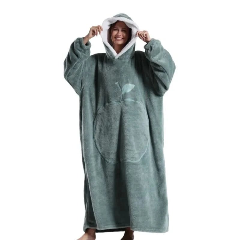 Variant image for Übergroßer Fleece Hoodie für ultimativen Komfort und Entspannung-9