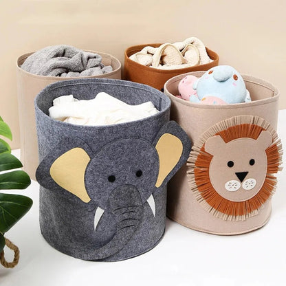 Sac de rangement pour jouets Felt - étanche à la poussière & amovible pour le rangement de la chambre d'enfant