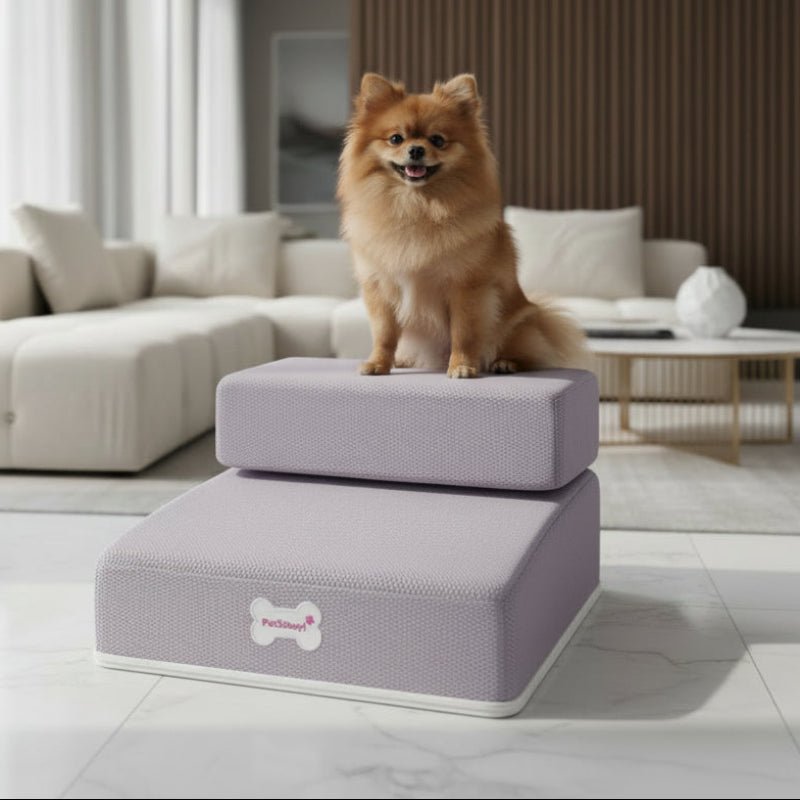 DOGSTEP PRO – Luxus Hundetreppe für sicheres Aufsteigen auf Couch & Bett