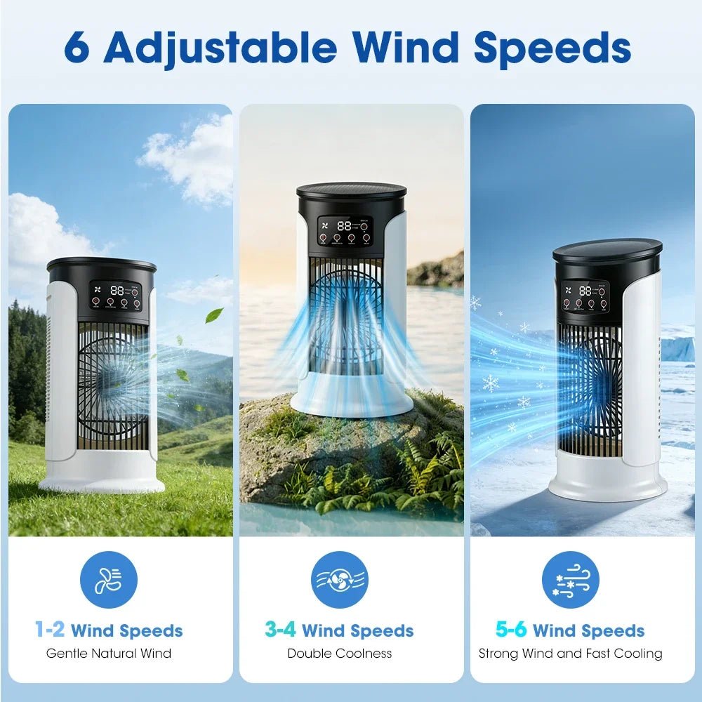 FRESHWIND – 3-in-1 Portable Air Cooler with Humidifier and LED Night Light