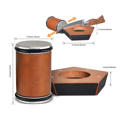 ROLLEDGE - Manual Knife Sharpener with 5 Adjustable Sharpening Angles for Sharp Knives