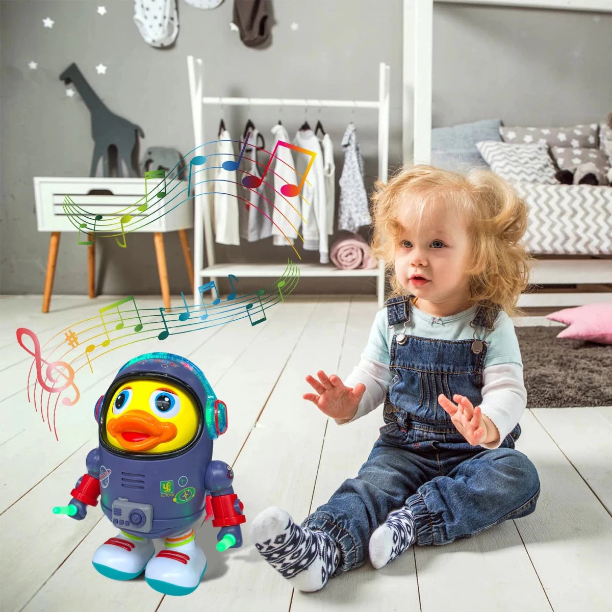QUACKJOY – Interactive Dancing Duck Toy with Light & Music