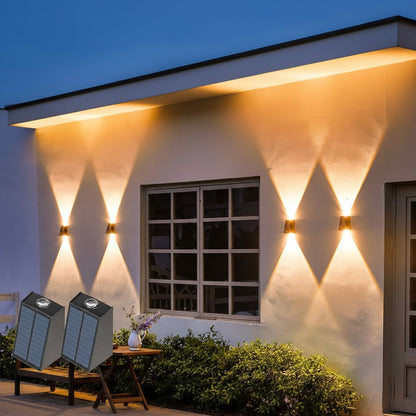 LUMIWALL – Solar LED Wall Light with Adjustable Brightness and Color Change