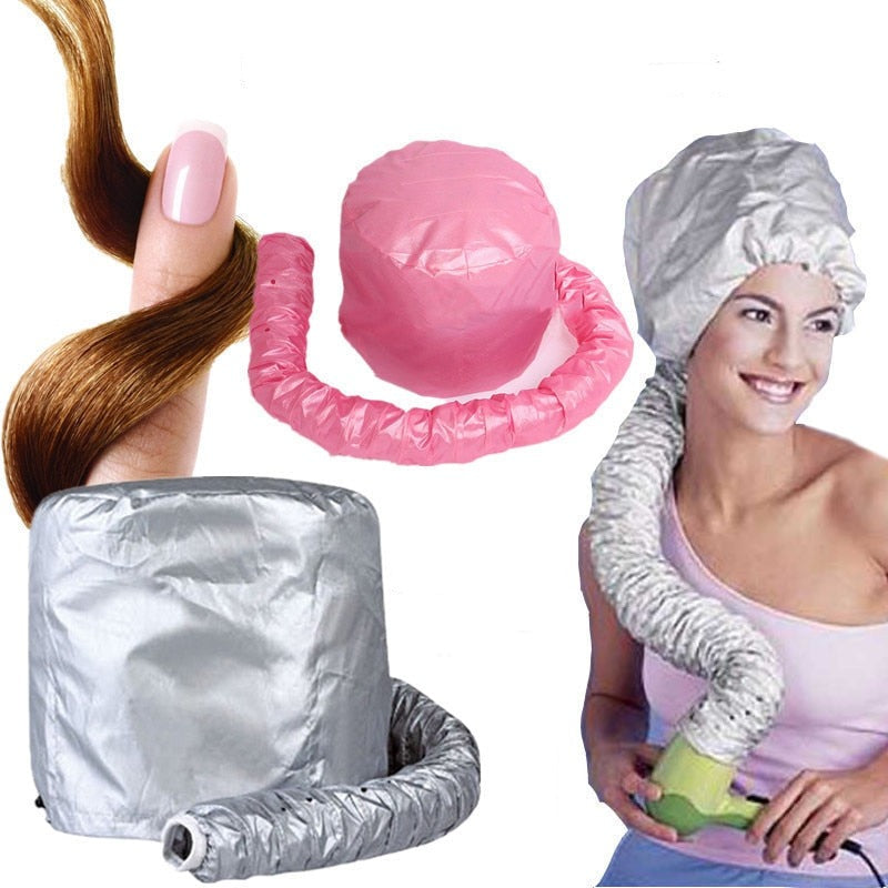 QuickDry - Set von 2 Haartrockner Kappen für Schnelles Trocknen & Schonende Pflege-3