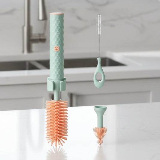 SmartBrush flessenreiniger – automatische reiniging met siliconenborstels voor een stressvrije dagelijkse routine