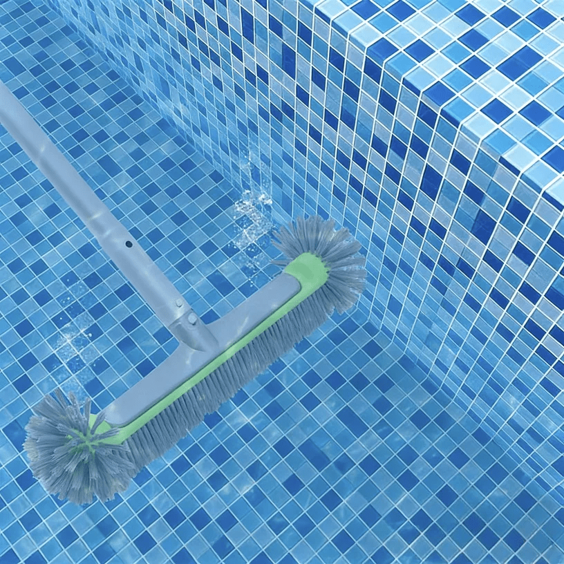 POOLBRUSH – Brosse en aluminium pour piscine, pour murs et coins