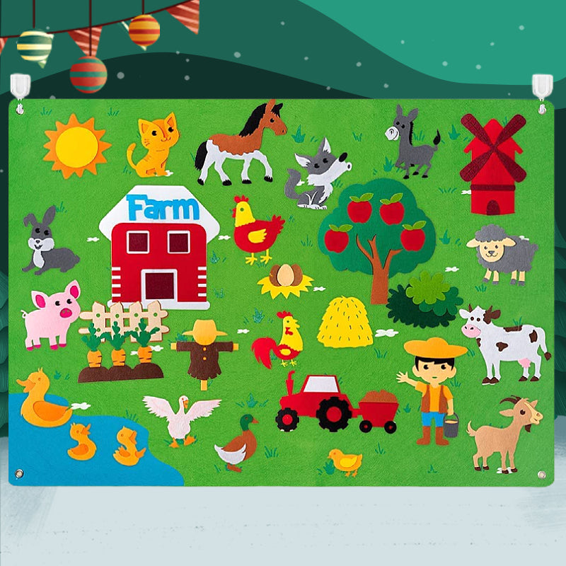 ImagiFelt Playboard – Juego táctil creativo para niños para fomentar la imaginación