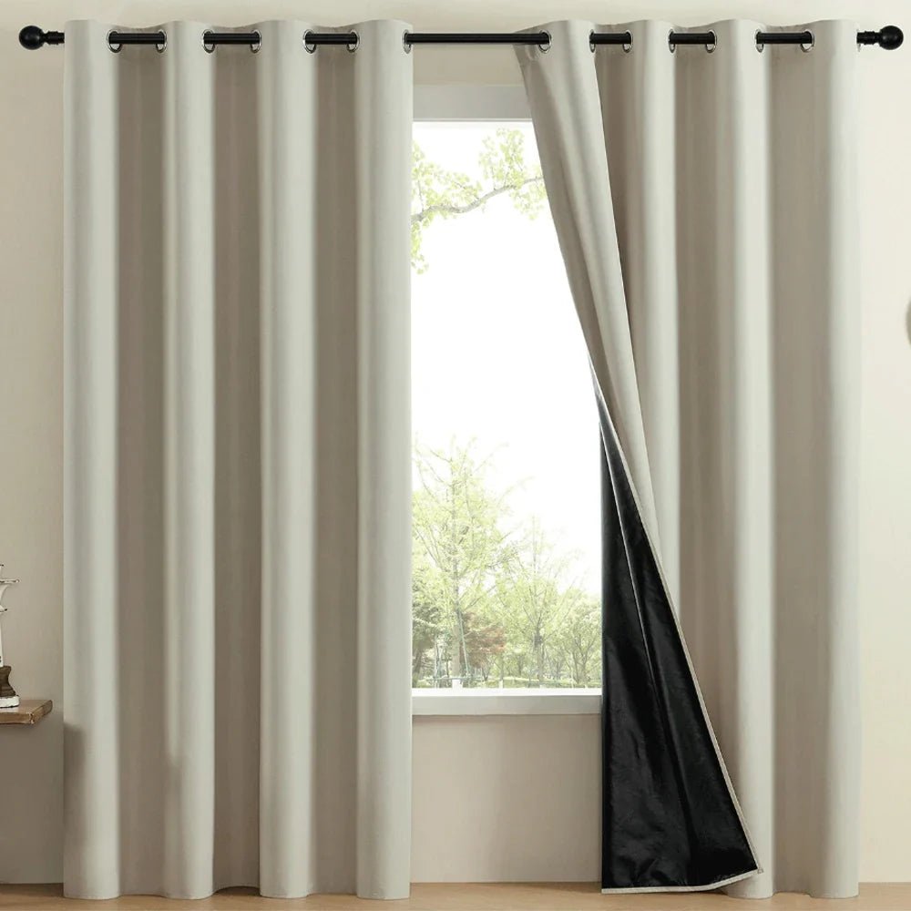 ECLIPTIA – Cortina Blackout Minimalista Moderna