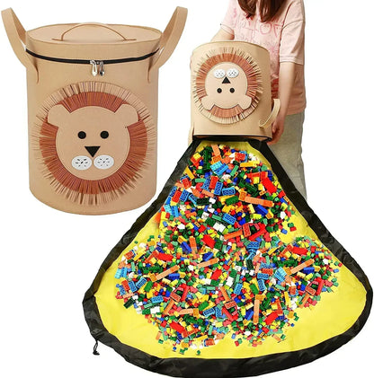 Variant image for Filz Spielzeugspeicherbeutel – Staubdicht, Abnehmbar & Praktisch für Kinderzimmer-4