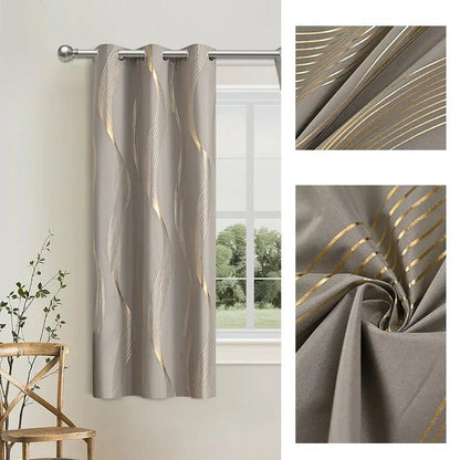 NORDALIS - Eleganti tende oscuranti con motivo moderno a marmo e onde per ambienti domestici