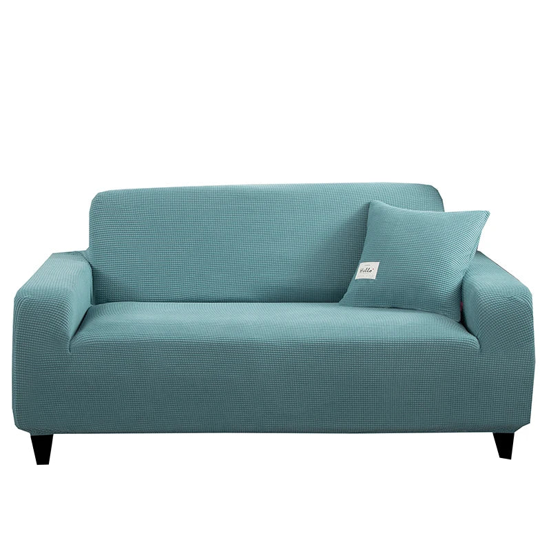 Variant image for Elastischer Sofabezug Grau 3-Sitzer Jacquard Wasserabweisend Pflegeleicht-11