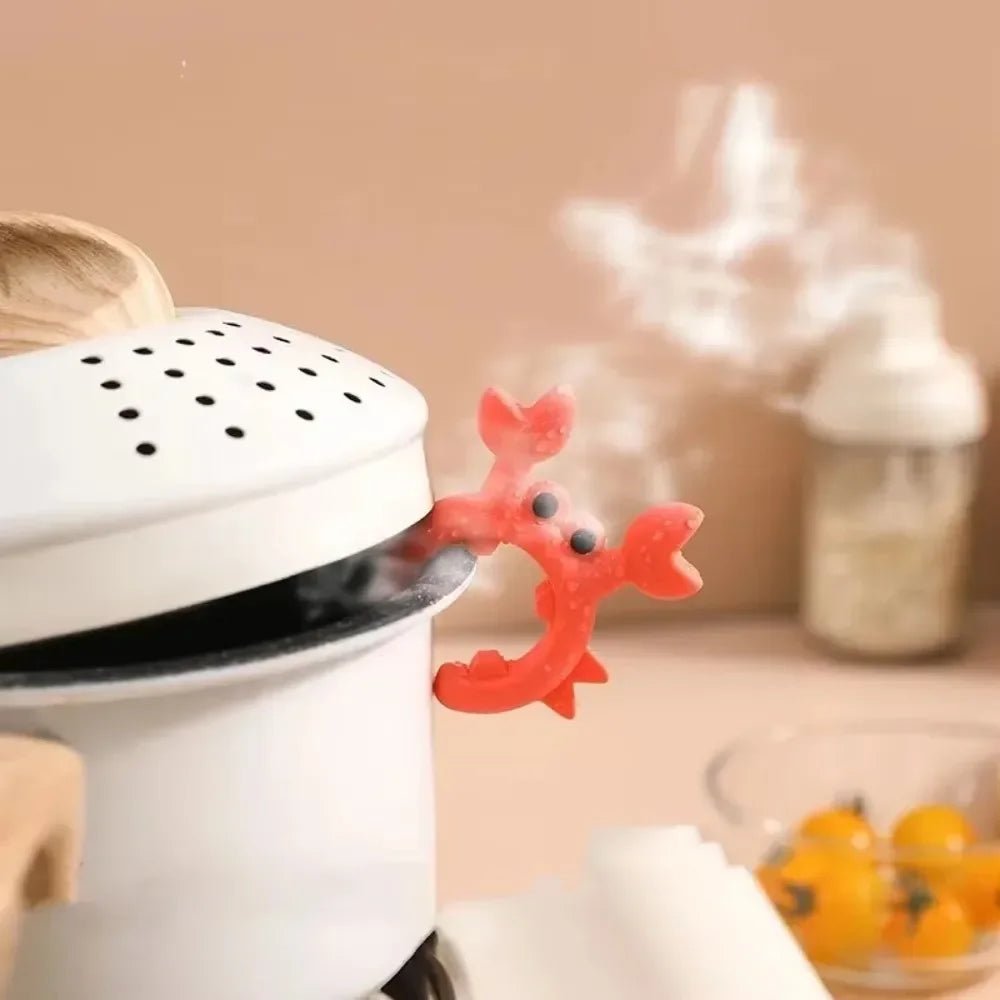 SCALDORA – Soporte para cuchara anti-quemaduras con clip práctico para olla