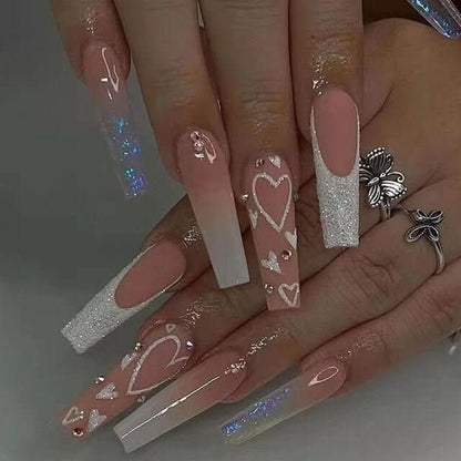 Presson Chic - 24 Stück Kunstnägel in Rosa für Sofortige Eleganz-1