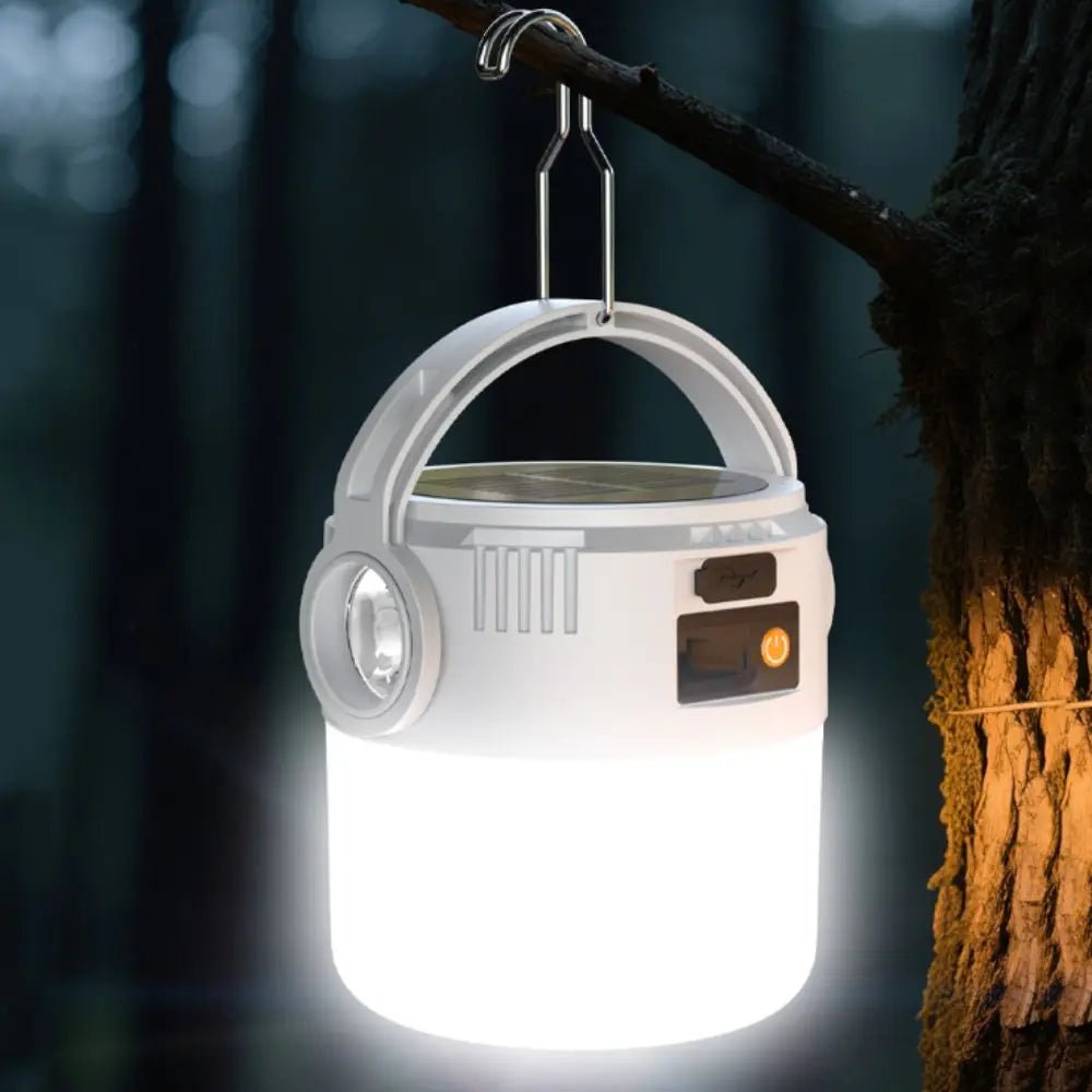 RADIANTIX – Ultra-bright camping lamp with handy solar rechargeable design
