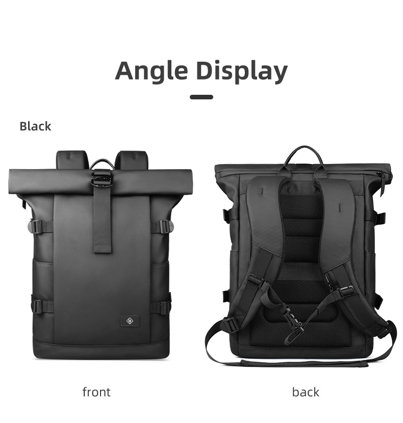 ROLLTRAIL Rugzak – Uitbreidbare outdoor rugzak met groot volume & laptopvak