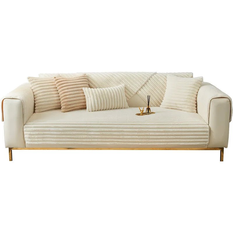 COZYPUFF – Luxuriöses Winter-Sofaauflage aus Kunstkaninchenfell