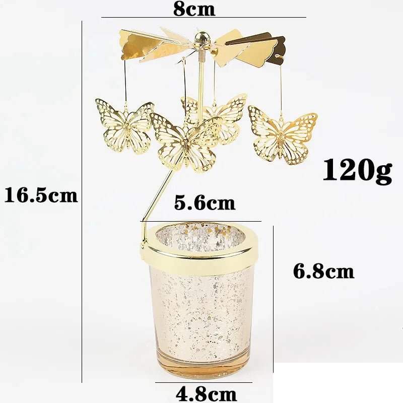 ROMANIVA – Elegante candelabro de metal para ocasiones románticas y decoración