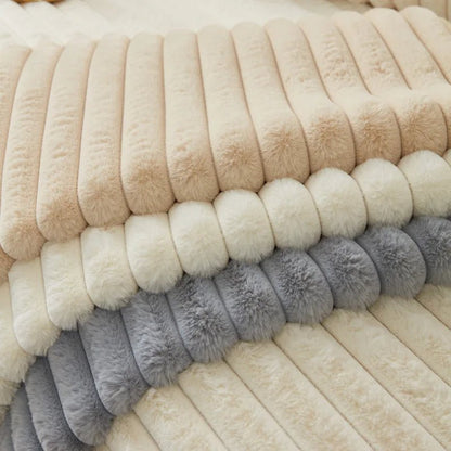 COZYPUFF – Luxuriöses Winter-Sofaauflage aus Kunstkaninchenfell