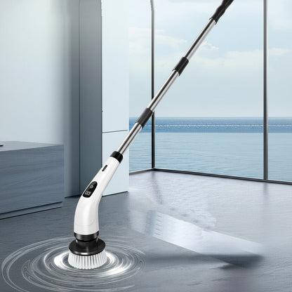 SPINFLEX – Cepillo de limpieza inalámbrico con mango telescópico y 7 cabezales intercambiables