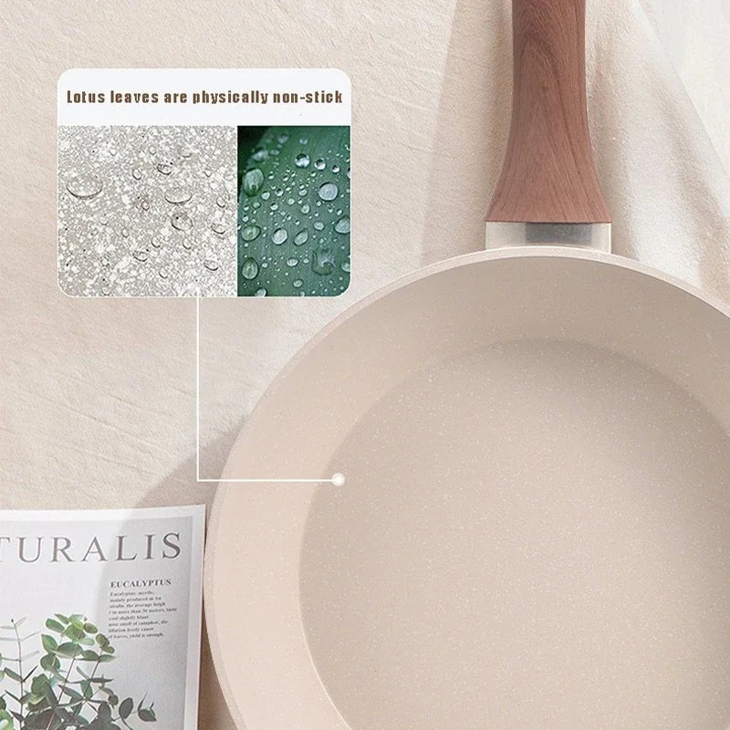 STONIQON – Tiefe Antihaftpfanne mit medizinischer Steinbeschichtung aus Edelstahl für Gas- und Induktionsherde