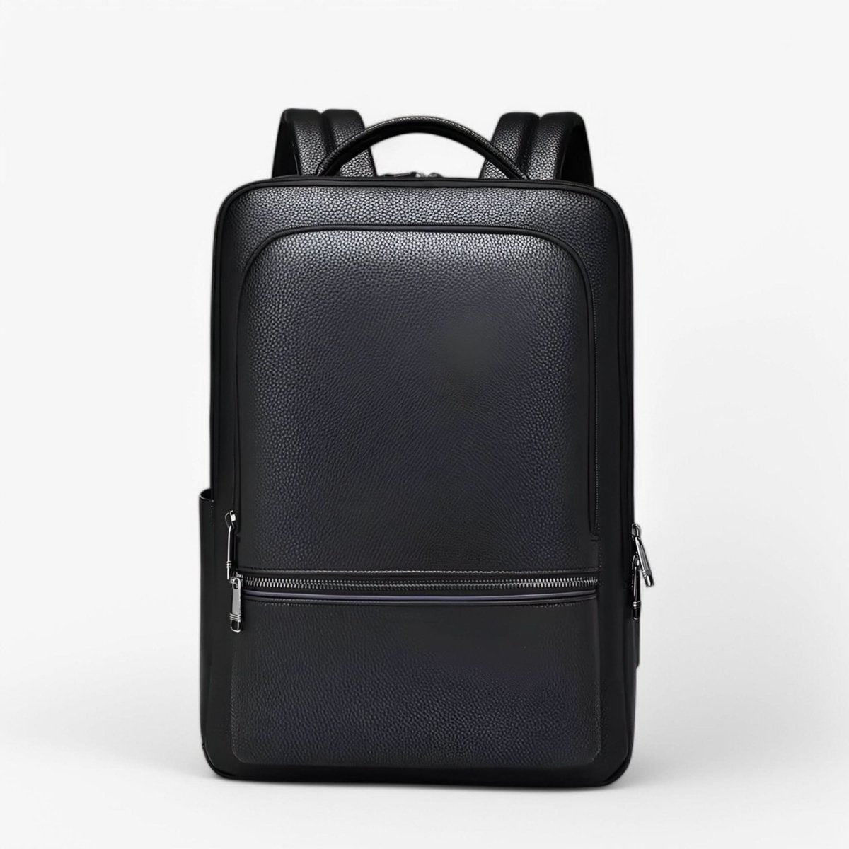 Variant image for Eleganter Leder-Rucksack Damen/Herren mit USB-Anschluss für Laptop und Alltag, 15,6 Zoll, Schwarz-2