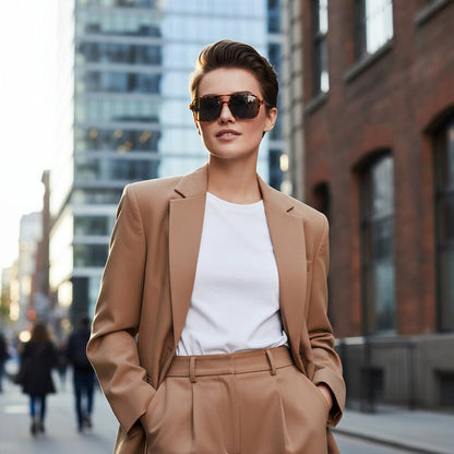 FASHIONVIEW - Lunettes de soleil carrées élégantes pour femmes avec protection UV400