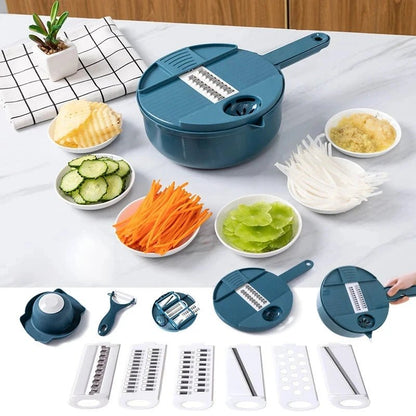 GRATIX – 9-in-1 Kitchen Slicer for Vegetables and Potatoes