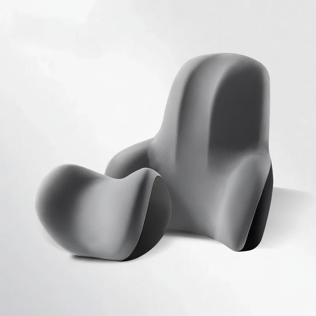 AUTOERGON – Memory Foam Auto-Nacken- & Lendenstütze für ergonomischen Sitzkomfort