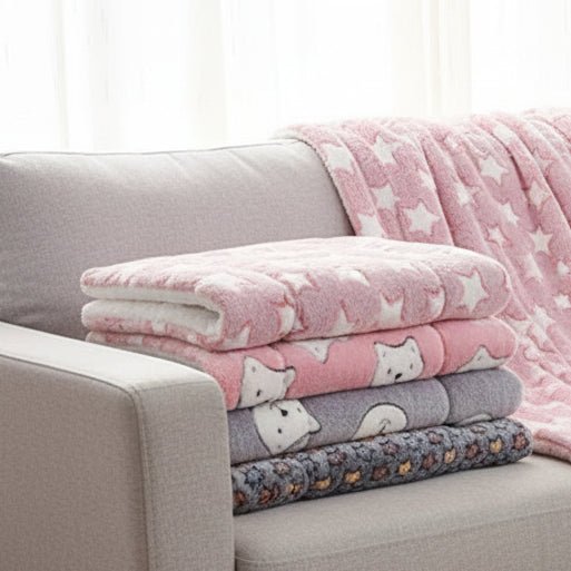 FLANNELPAW – Matelas de couchage en flanelle chaude pour chiens et chats