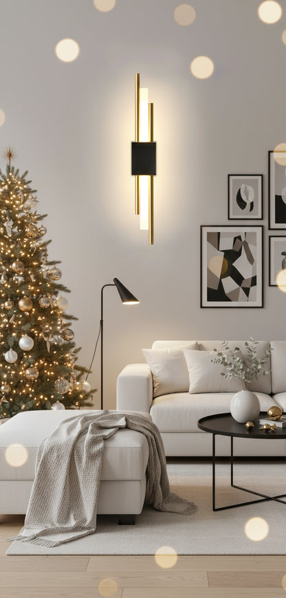 COPERLINE – Moderne LED-Wandleuchte aus Metall & Acryl mit 3 Lichtfarben