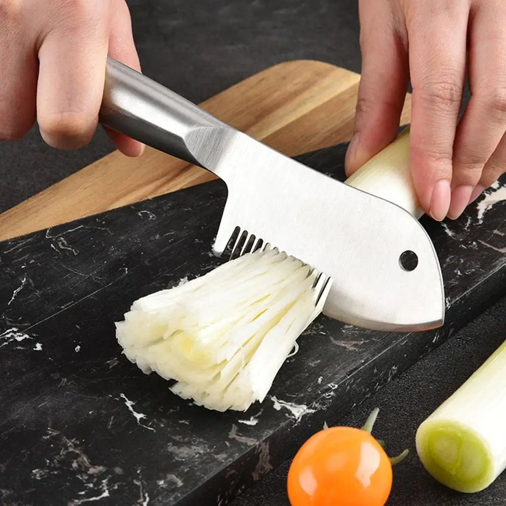 VEGSHRED – Picador de verduras de acero inoxidable para cebolla, zanahoria y patata