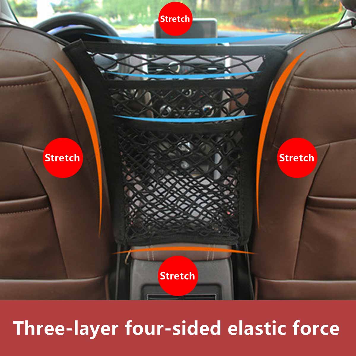 PETROAD SHIELD – Safety Net for Car with Storage Space for Pets