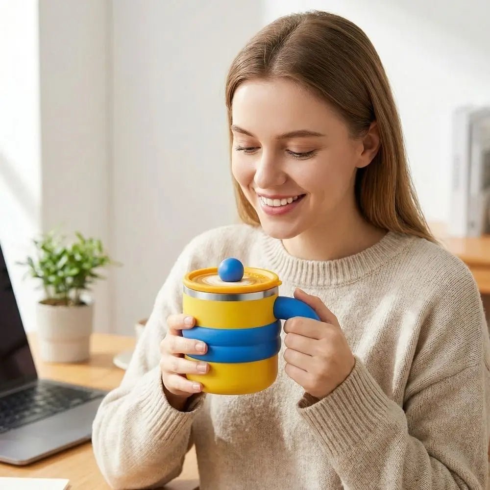 TRAVELOX – Isolierter Edelstahl Coffee Mug mit süßem Motiv