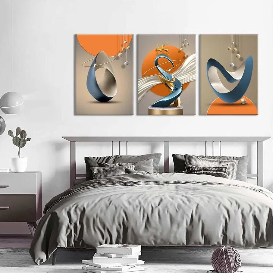 STAGLUME – Elegante quadro da parete con cervo in foglia oro e accenti di colore