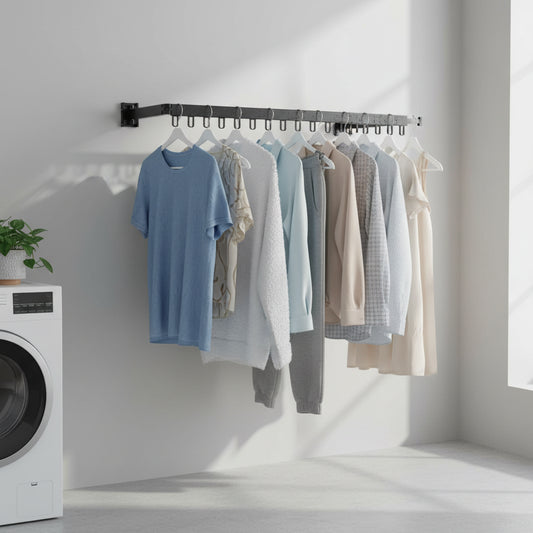 SPACEMAX – Tendedero de pared extensible de aluminio