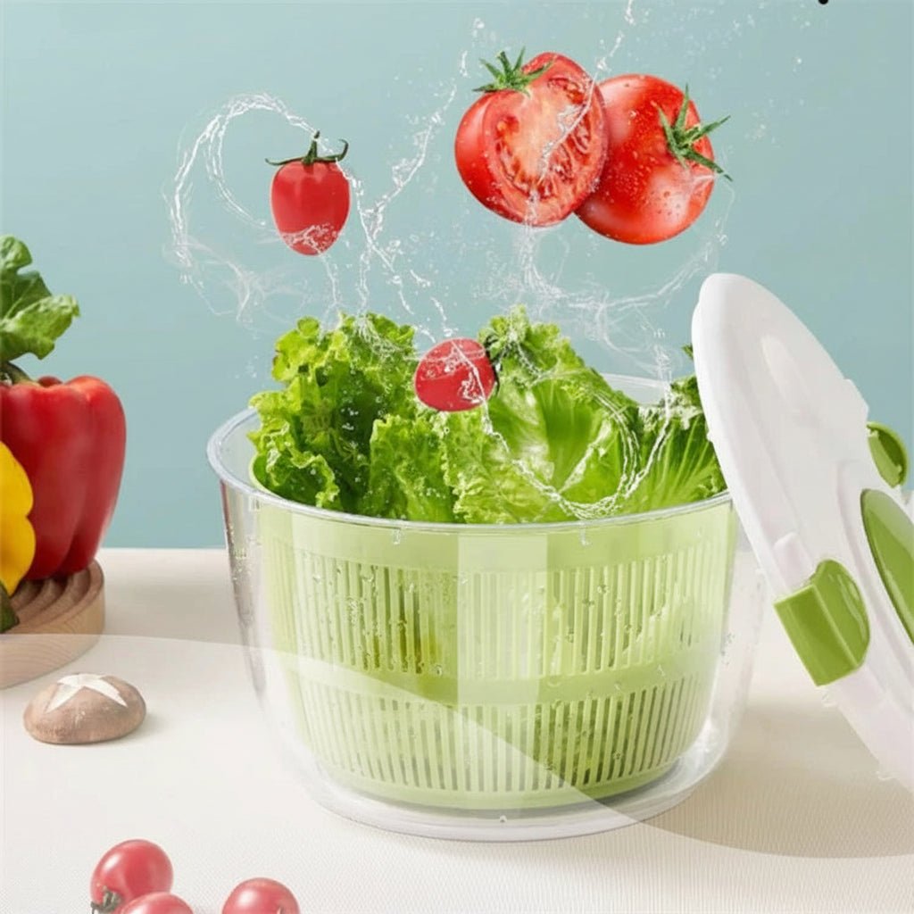 SALADFLOW – Centrífuga multifuncional para ensaladas para lavar y secar