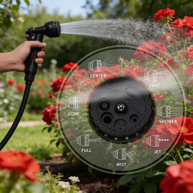 HydroFlow Max Manguera de jardín | Manguera de agua extensible y resistente | Manguera sin dobleces para jardín, plantas y limpieza