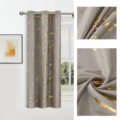 NORDALIS - Eleganti tende oscuranti con motivo moderno a marmo e onde per ambienti domestici
