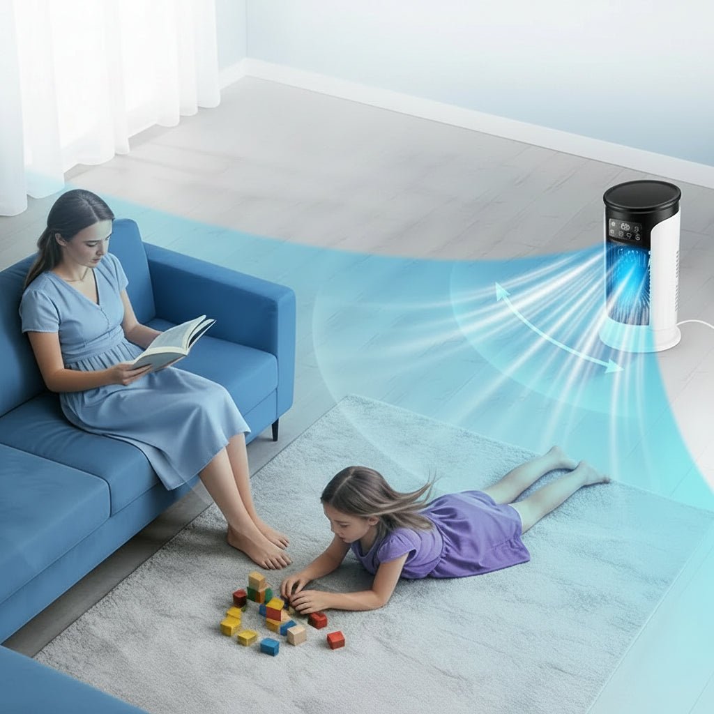 FRESHWIND – 3-in-1 Portable Air Cooler with Humidifier and LED Night Light