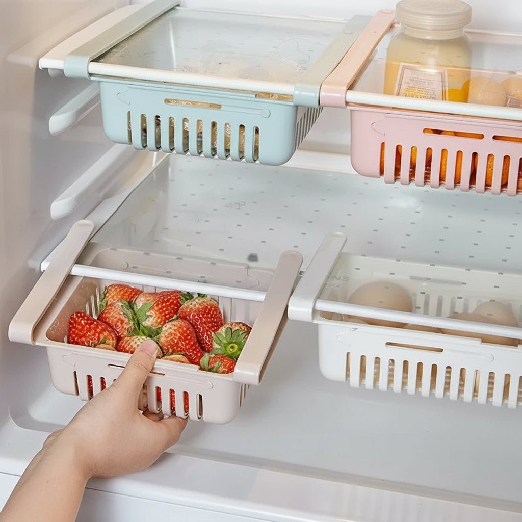 FRIDGEDRAW – Scatola sospesa estraibile per uova, frutta e organizzazione della cucina