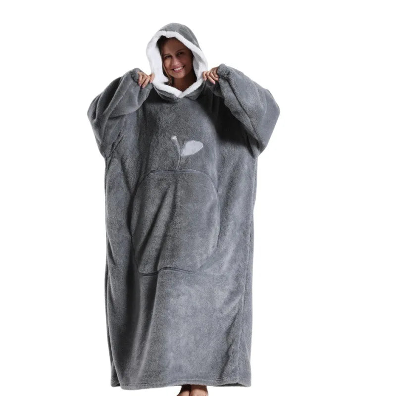 Variant image for Übergroßer Fleece Hoodie für ultimativen Komfort und Entspannung-8