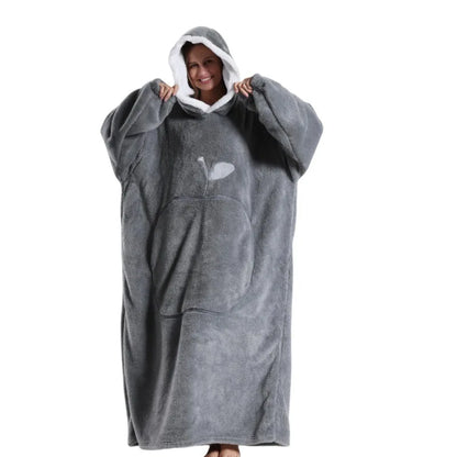 Variant image for Übergroßer Fleece Hoodie für ultimativen Komfort und Entspannung-8