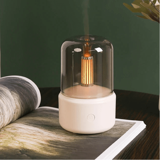 AROMELLE – LED diffuser with flame effect for spa-like comfort at home