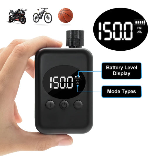 Tragbare 150psi Fahrradpumpe Elektrisch - Wireless Luftpumpe für MTB und Outdoor-1