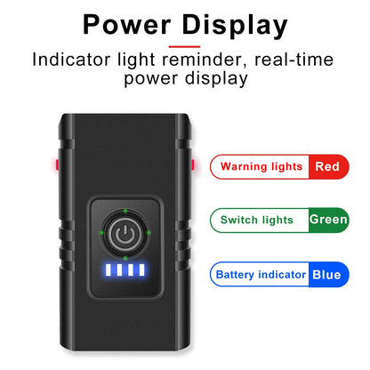 LED Fahrradleuchte 1500 Lumen USB Wiederaufladbar Aluminium Scheinwerfer IPX4-5
