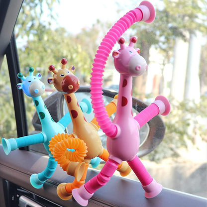 FlexiGiraffe – Dehnbares Saugnäpftassenspielzeug für kreative Kinder