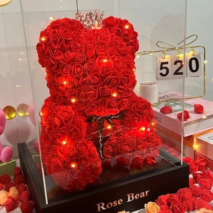 ROSEBLOOM BEAR – Handgefertigter Rosen-Teddy aus ewigen Blüten