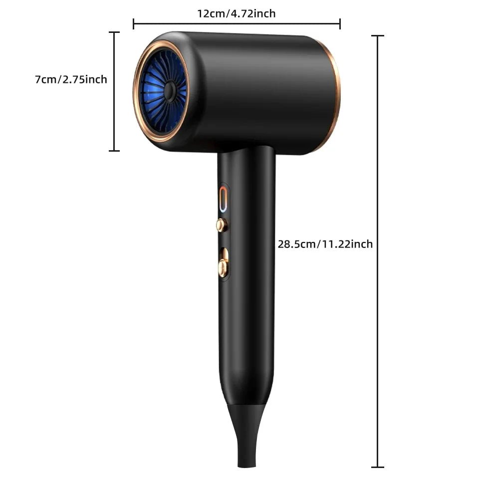 PowerGloss Sèche-cheveux 2400W - Technologie ionique & Design stylé pour tous les cheveux