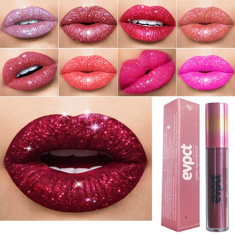 Diamantlippe - Wasserdichter Lippenstift Mit Intensivem Glanz Und Glitzer-4