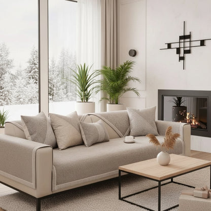 WEFTERRA Sofa Throw for Textured Comfort and Stylish Everyday Furniture Care